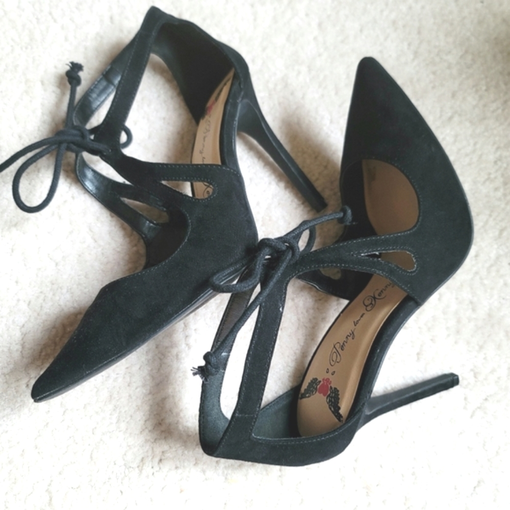 Penny Loves Kenny Women's Black Suede Pumps Size 6 M